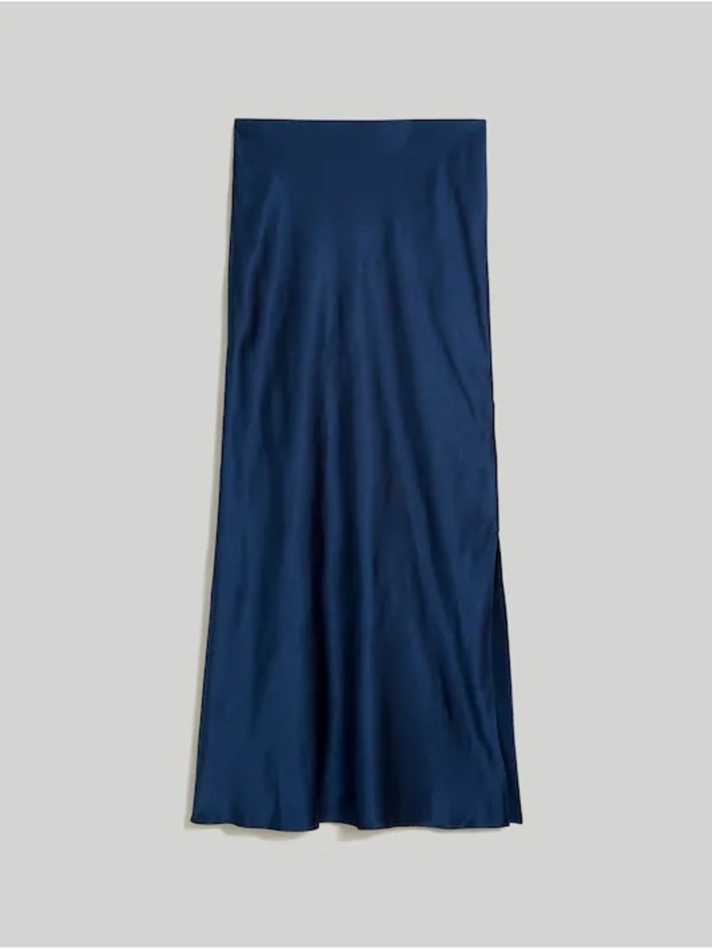 Madewell Navy High-Waist Maxi Skirt with Side Slit - Women's - Picture 2 of 6